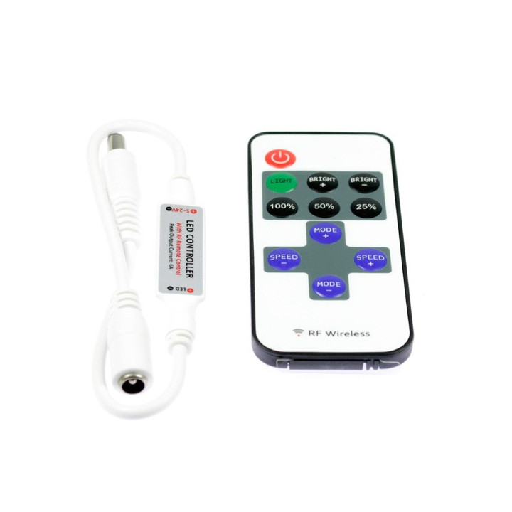 Blinker and light-dimming switch with remote control for single colored Light1 jacket