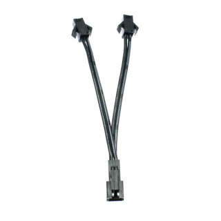 Two outputs connector for single colored LED tape
