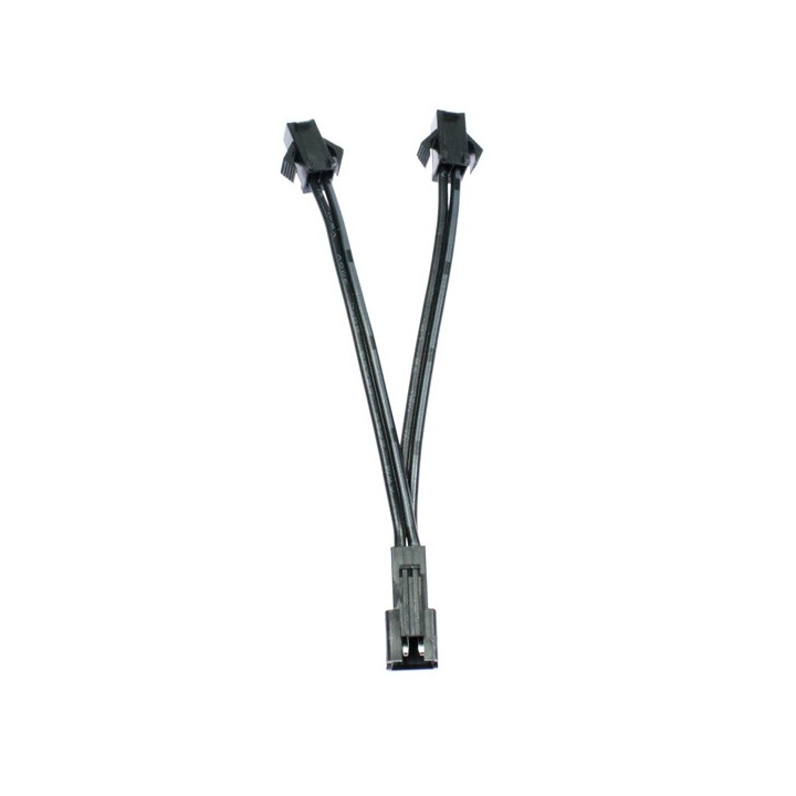 Two outputs connector for single colored LED tape
