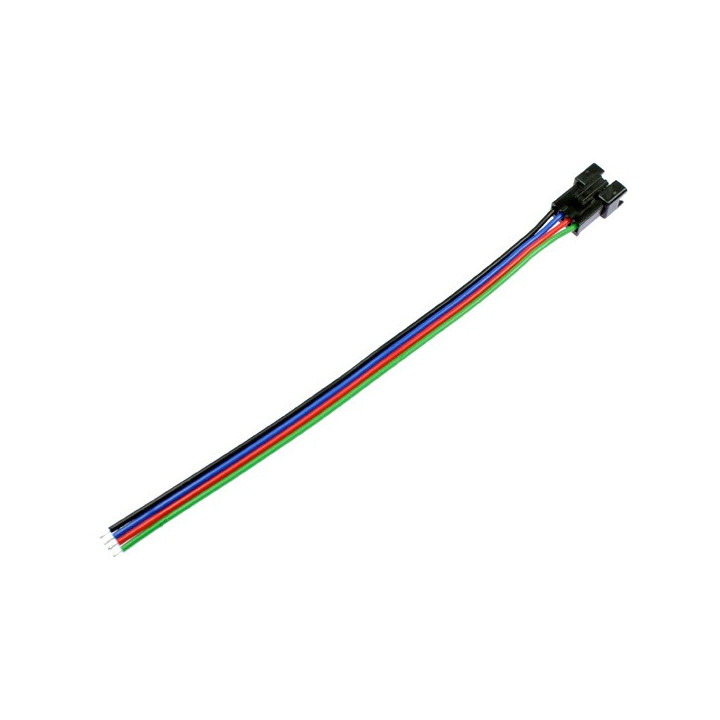 Connecteur à clipser mâle pour bande led RGB
