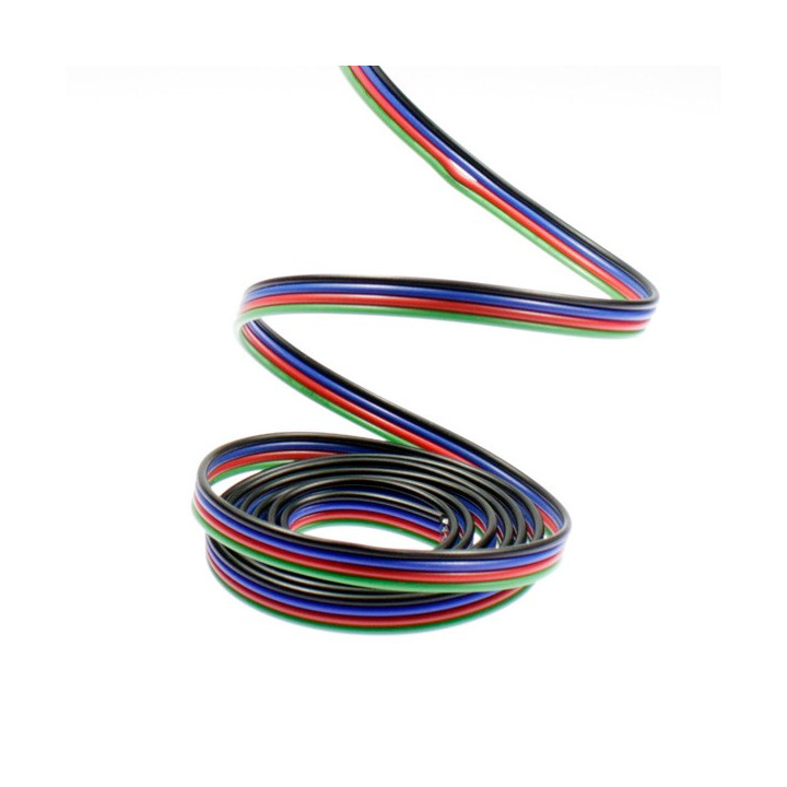 Four-wires electric cable for RGB LED tape. Sold per meter
